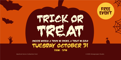 Mystical Horror Collection Font Poster 9