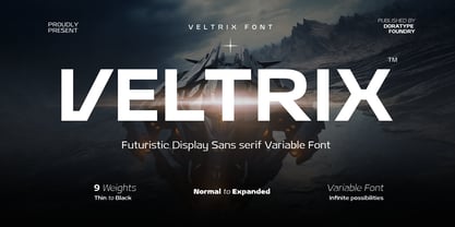 Veltrix Font Poster 1