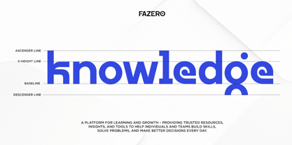 Fazero Font Poster 7