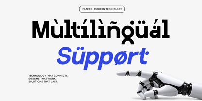 Fazero Font Poster 10