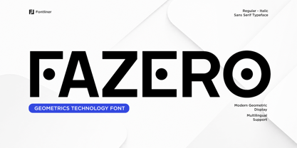 Fazero Font Poster 1