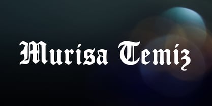 Murisa Temiz Font Poster 1