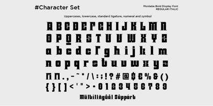 Monteba Font Poster 10