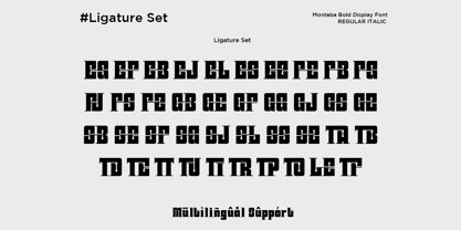 Monteba Font Poster 11