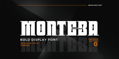 Monteba Font Poster 1