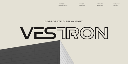 Vestron Font Poster 1