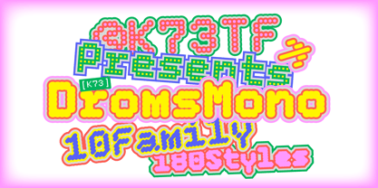 K73 Droms Font Poster 15
