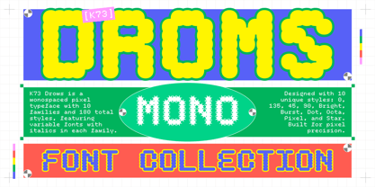 K73 Droms Font Poster 1