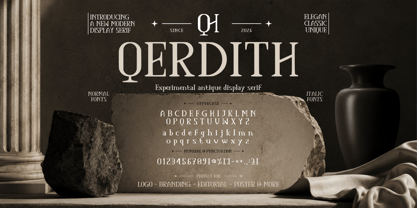 Qerdith Font Poster 1