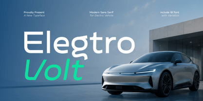 Elegtro Volt Font Poster 1