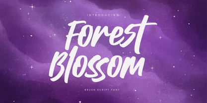 Forest Blossom Font Poster 1
