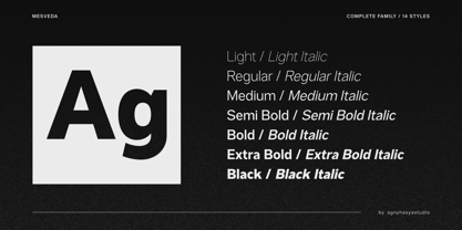 Mesveda Font Poster 3