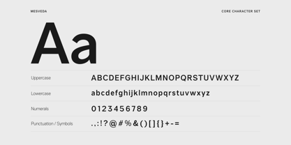 Mesveda Font Poster 13