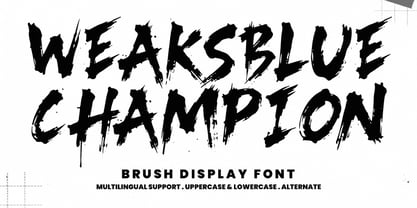 Weaksblue Champion Font Poster 1