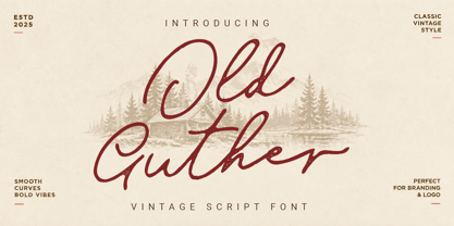 Old Guther Font Poster 1