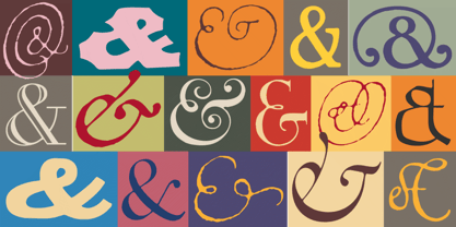 Ampersands Font Poster 9