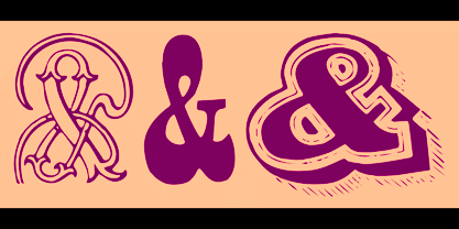 Ampersands Font Poster 2