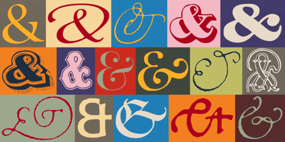 Ampersands Font Poster 3