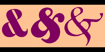 Ampersands Font Poster 8