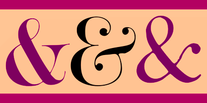 Ampersands Font Poster 5