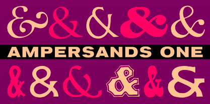 Ampersands Font Poster 1