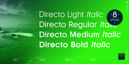 Directo Font Poster 4