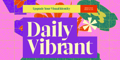 Daily Vibrant Font Poster 1