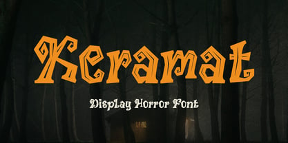Keramat Font Poster 1