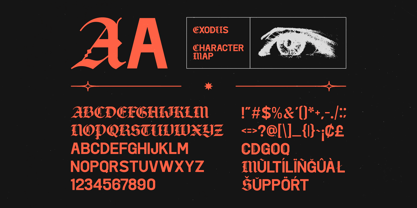 Exodus Font Poster 9