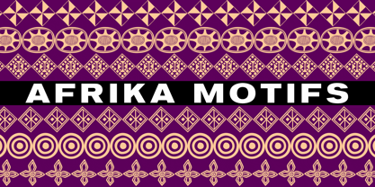 Afrika Motifs Font Poster 2