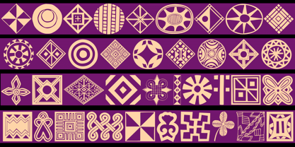 Afrika Motifs Font Poster 9