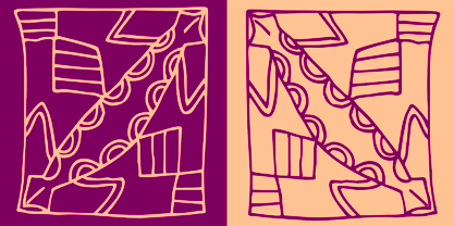 Afrika Motifs Font Poster 3