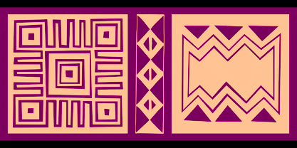 Afrika Motifs Font Poster 7