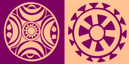 Afrika Motifs Font Poster 5