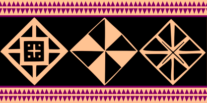 Afrika Motifs Font Poster 8