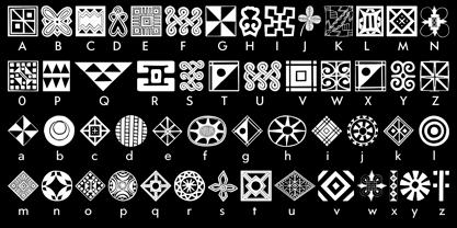 Afrika Motifs Font Poster 6