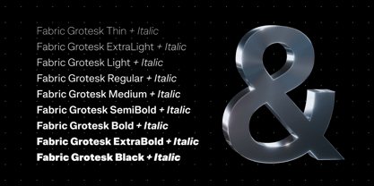 Fabric Grotesk Font Poster 2