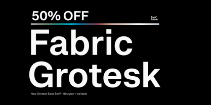 Fabric Grotesk Font Poster 1