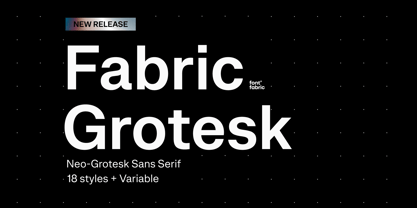 Fabric Grotesk Font Poster 9