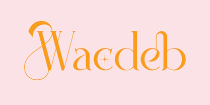 Wacdeb Font Poster 1