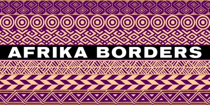 Afrika Borders Font Poster 2