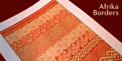 Afrika Borders Font Poster 9