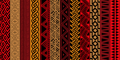 Afrika Borders Font Poster 8