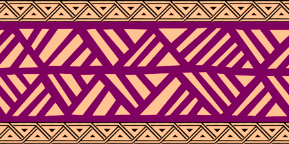 Afrika Borders Font Poster 7