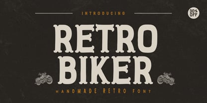 Retro Biker Font Poster 2
