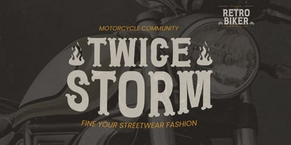 Retro Biker Font Poster 6