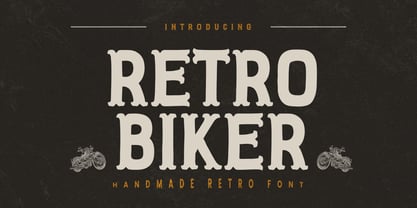 Retro Biker Font Poster 1