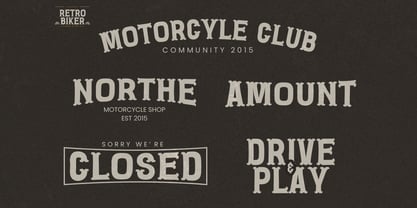 Retro Biker Font Poster 5