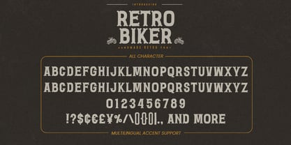 Retro Biker Font Poster 7