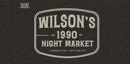 Retro Biker Font Poster 4